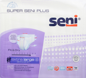 Підгузки для дорослих SUPER SENI PLUS extra large. (10 шт.)